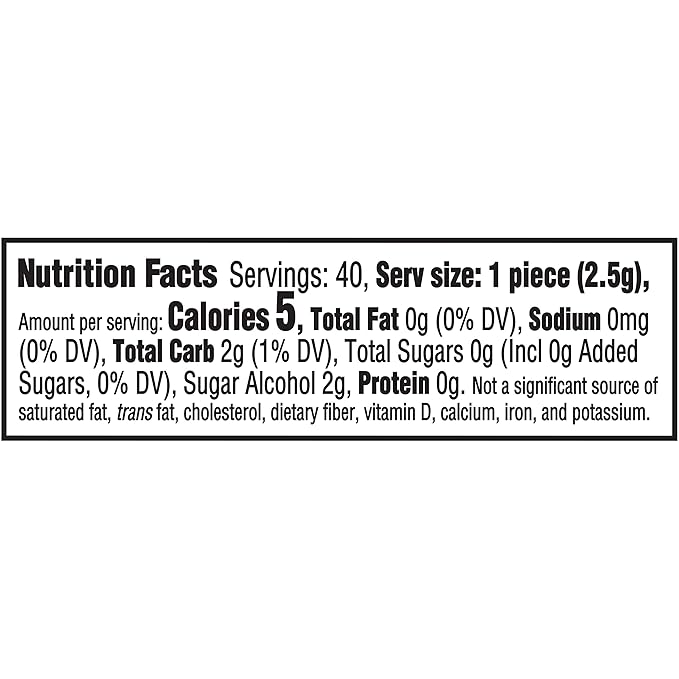 Trident Vibes Spearmint Rush Sugar-Free Chewing Gum, 4 Bottles of 40 Pieces (160 Total Pieces)