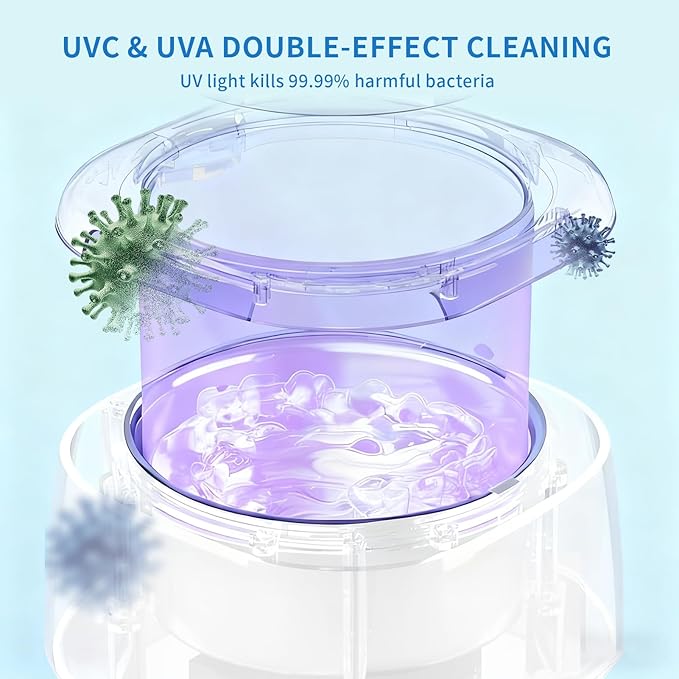 Ultrasonic Retainer Cleaner Machine - 45kHz Dental Cleaning for Retainer Cleaner, Denture, Mouth Guard, Aligner, Jewelry Cleaner, Toothbrush Heads with Dual Mode & 250ML Capacity, White