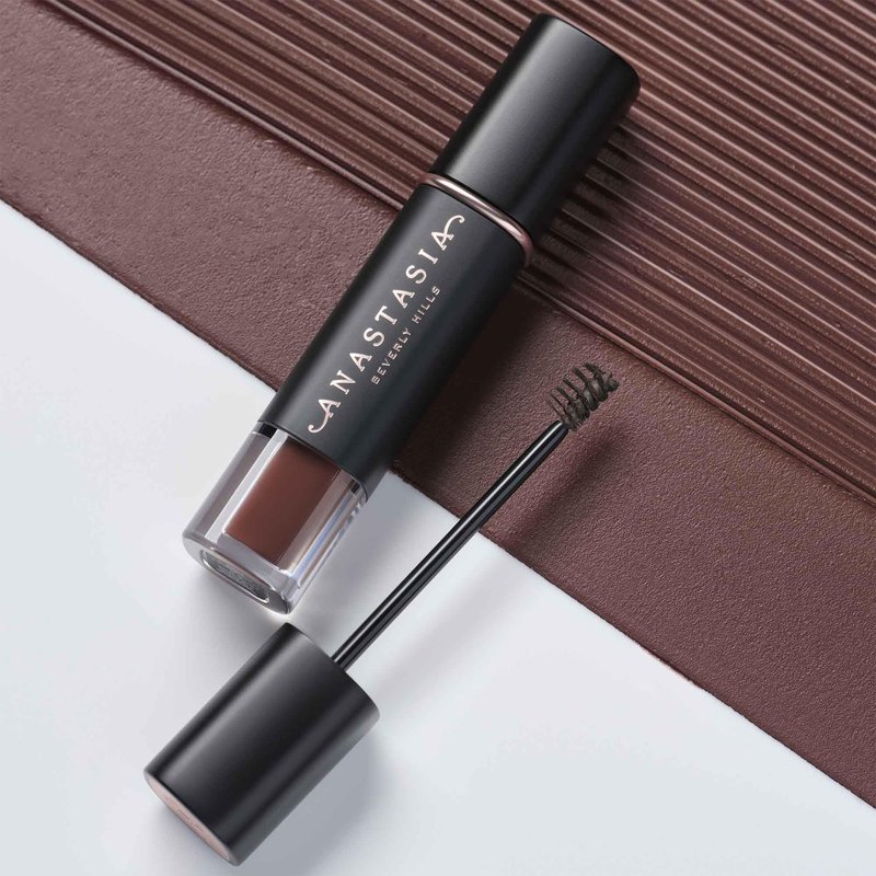 Anastasia Beverly Hills Volumizing Tinted Brow Gel - Lightweight Buildable Volumizing Brow Gel for Natural Tint, Fullness & Definition with Long-Wearing Up to 24-Hour Hold - Ebony