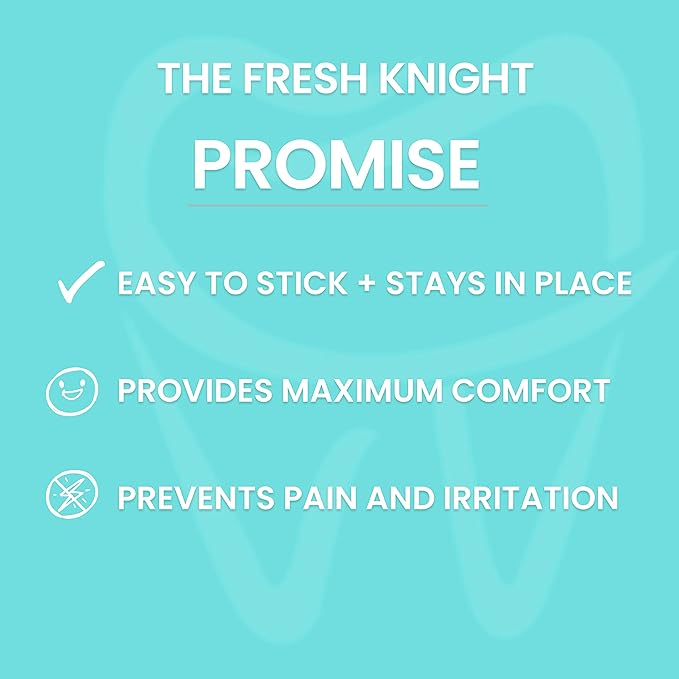 Braces Wax White 10 Pack. Dental Wax for Braces & Aligners, Unscented & Flavorless - 50 Premium Orthodontic Strips Food Grade Fresh Knight