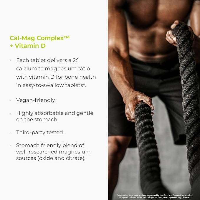 Endur Cal-Mag Complex, Bone & Heart Support for Active Lifestyles, Calcium and Magnesium with Vitamin D3, Gluten Free, 300 Tablets