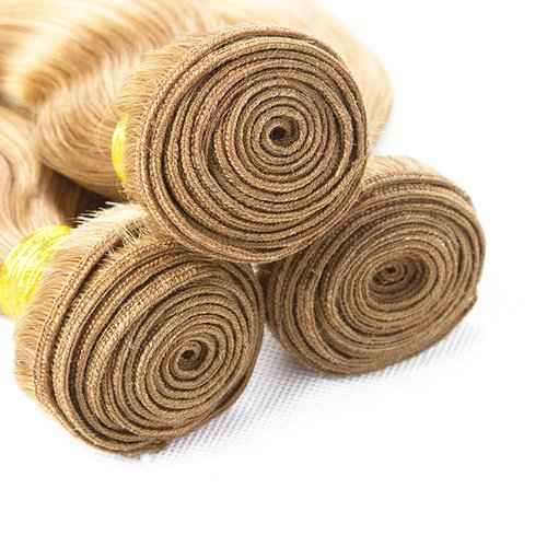 30 32 34 inch P27/613 Human Hair Bundles Blonde Deep Wave Bundles 613 Wet adn Wavy Bundle Blonde Human Hair Bundle