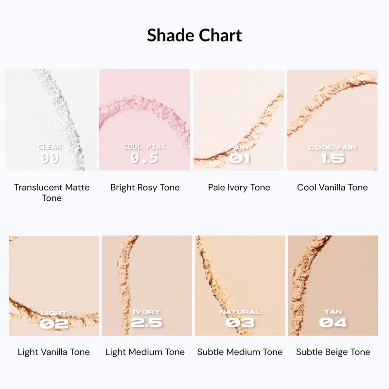 ABOUT TONE Blur Powder Pact 0.32oz - Pressed Powder Compact with Mirror and Puff Makeup Setting Finishing Blurring Natural Translucent Lightweight Face Sebum Oil Control Vegan Formula (03 NATURAL)