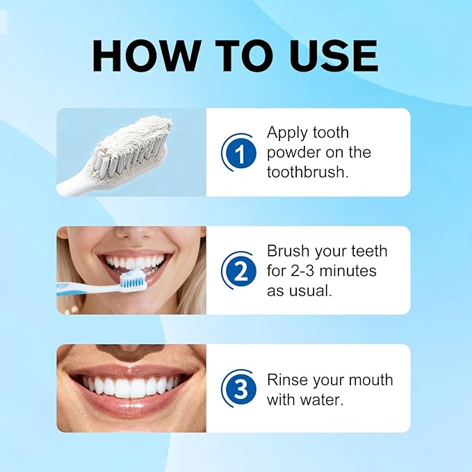 Microcrystalline Hydroxyapatite Powder, 10% Hydroxyapatite Tooth Powder Hydroxyapatites Toothpaste Powders 2 Pack / 80g