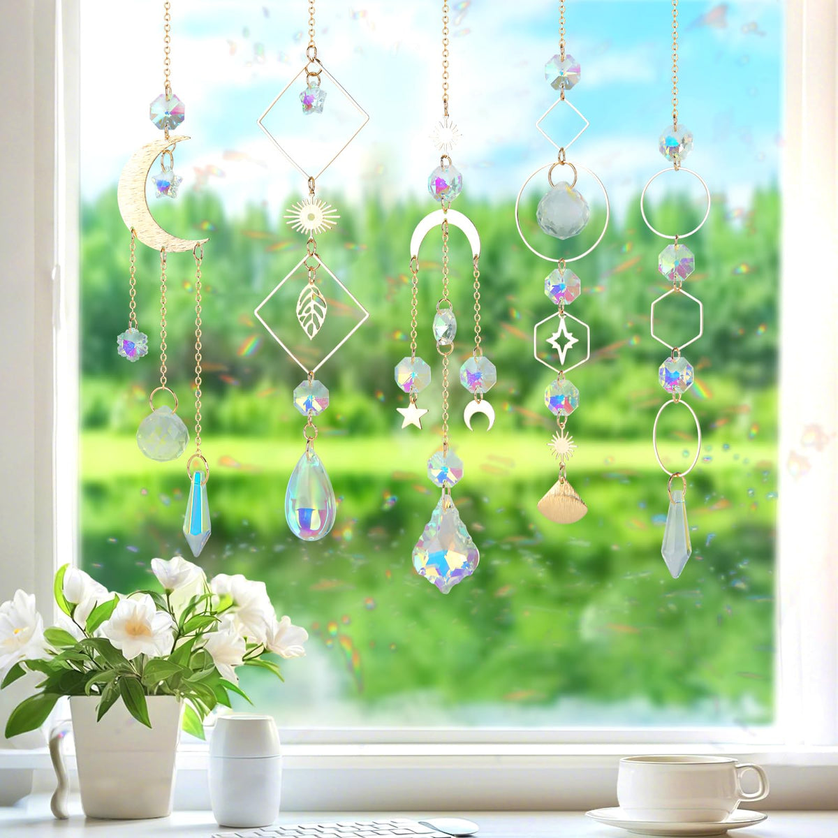 Sun Catcher Kits for Adults, 228pcs DIY Suncatcher Making Supplies