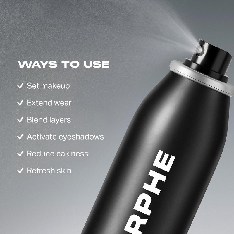 Morphe Continuous Setting Mist - Micro-Fine Makeup Setting Spray with a Natural Radiant Finish - Helps Makeup Resist Caking or Fading & Increases Wear of Foundation (2 Count, 2.8 fl oz)