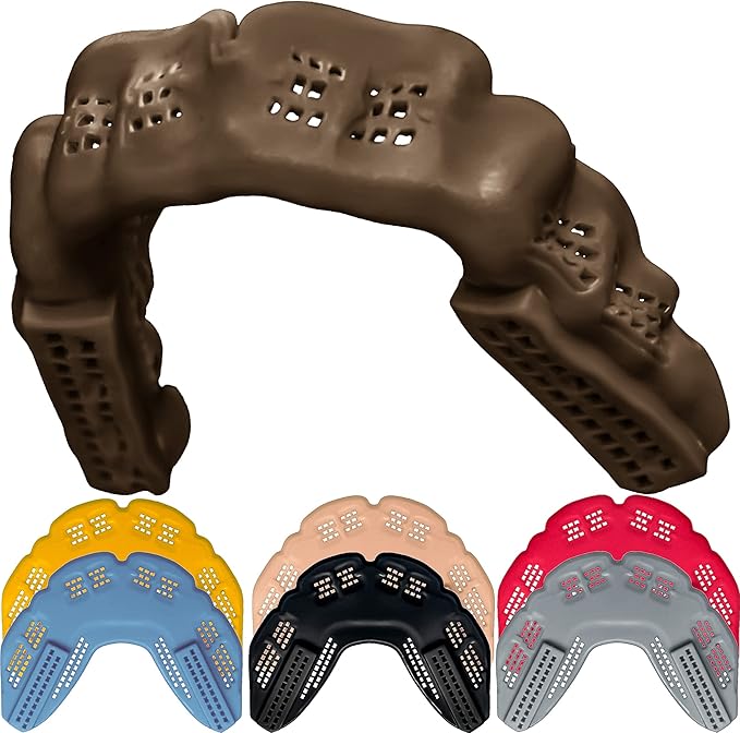 Bulletproof: World’s Thinnest Most Breathable Mouthguard is 3X Stronger! Wrestling Football Basketball MMA Hockey Rugby BJJ Lacrosse Boxing Men Sports Mouth Guard Grinding Teeth Adult Youth Braces