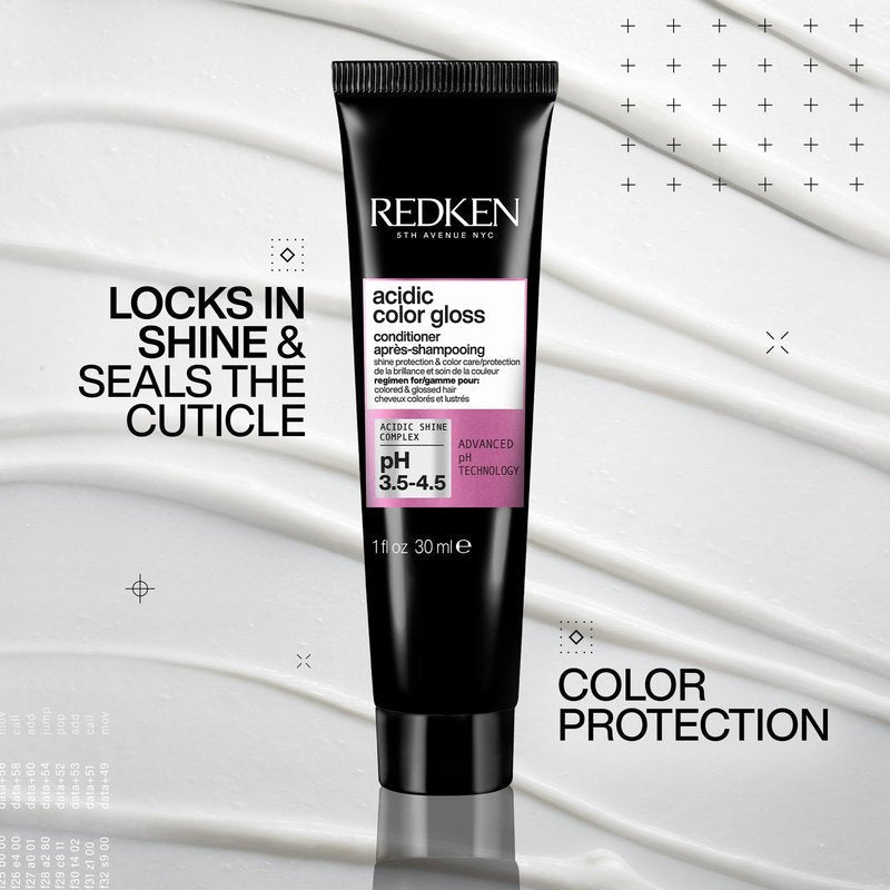 Redken Acidic Color Gloss Conditioner - Protects Vibrancy, Salon-Grade Hair Shine, For Color-Treated Hair, 1 Fl Oz