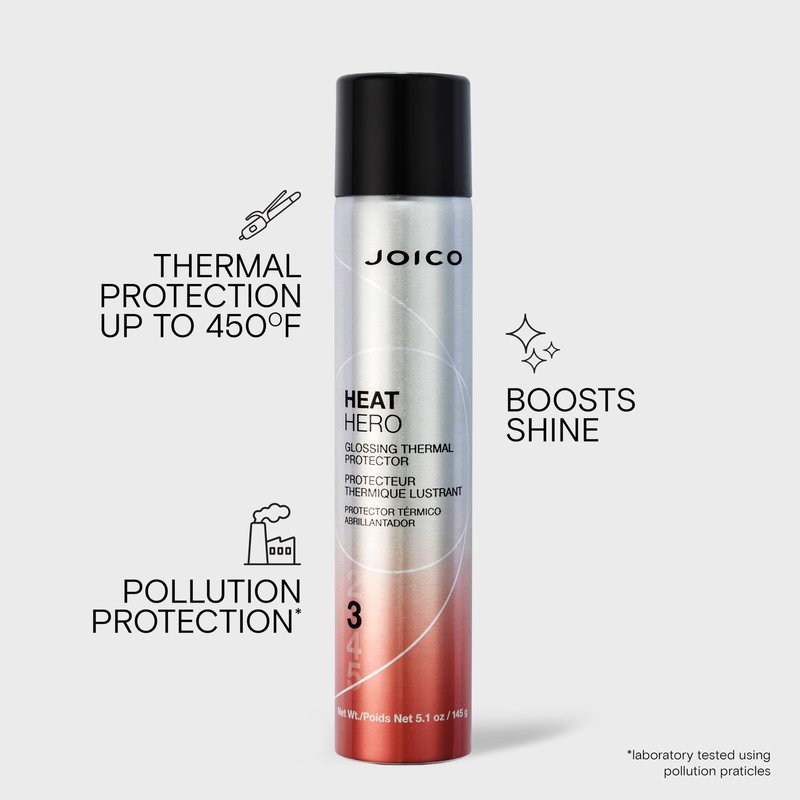 Joico Heat Hero Glossing Thermal Protector | For Most Hair Types | Thermal Heat & Humidity Protection | Reduce Split Ends | Boost Shine | Paraben & Sulfate Free | 145g | 5.1 oz
