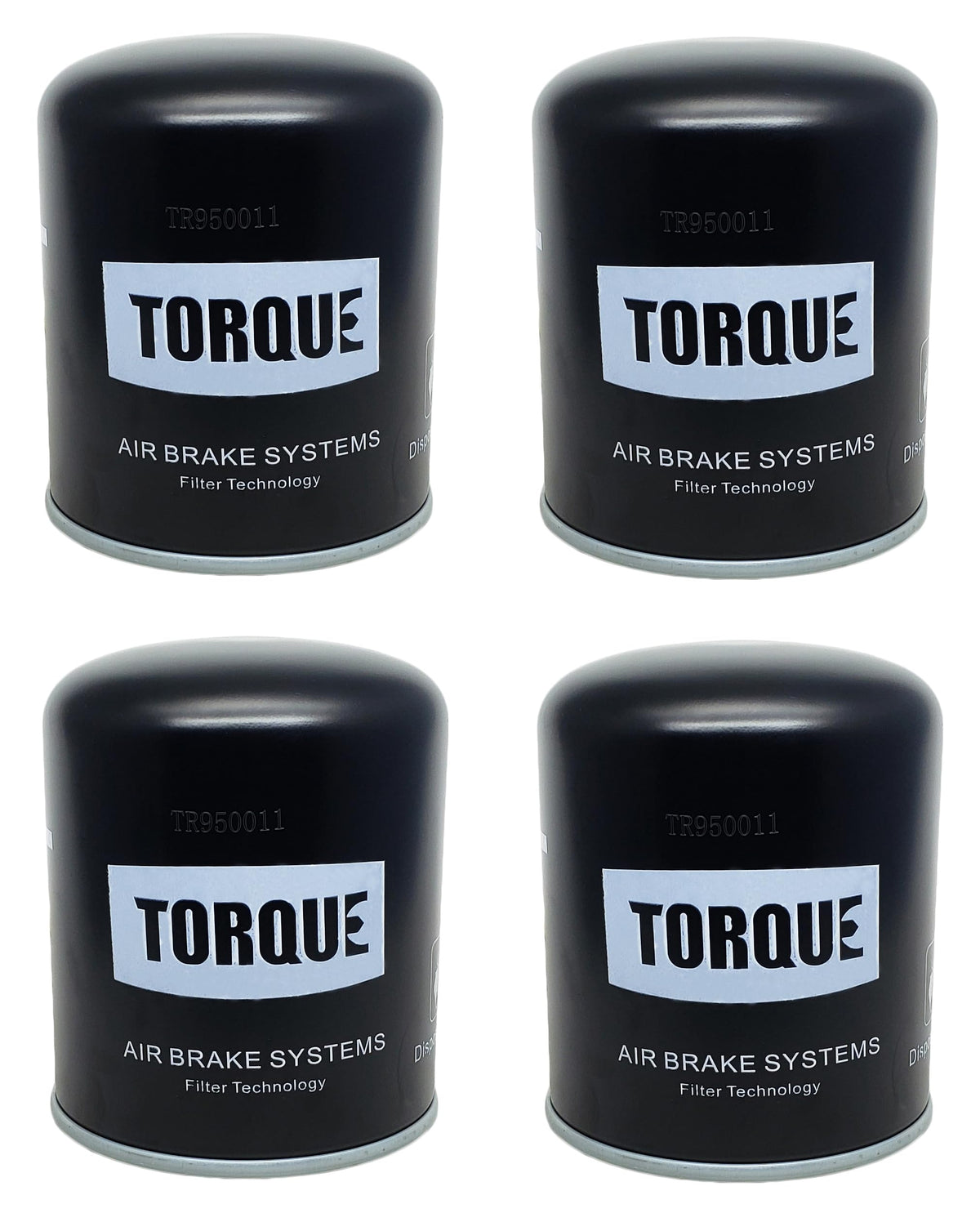 TORQUE 4 Pack 950011 Cartridge for WABCO System Saver 1000 & 1200 & Bendix AD-SP and AD-IS Air Dryer (Replaces Bendix 109994, 50