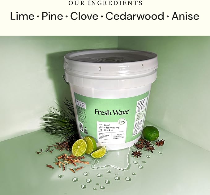 Fresh Wave Odor Removing Gel Bucket, 15.5 lb. (248 oz.), Original Scent Refill - Odor Absorbers for Home, Safer Odor Relief, Natural Plant-Based Odor Eliminator, For Cooking, Trash & Pets