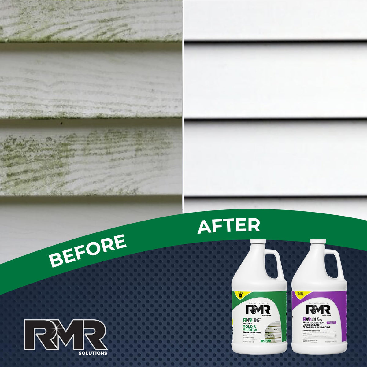 RMR Brands DIY Mold Remover Bundle - Complete Mold Killer & Stain Remover Bundle - Mold and Mildew Prevention Kit, Disinfectant Spray, Includes 2-1 Gallon Bottles