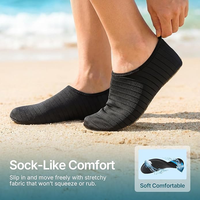Water Shoes for Women Men Quick-Dry Aqua Socks Swim Beach Barefoot Yoga Exercise Wear Sport Accessories Pool Camping Must Haves Adult Youth Size