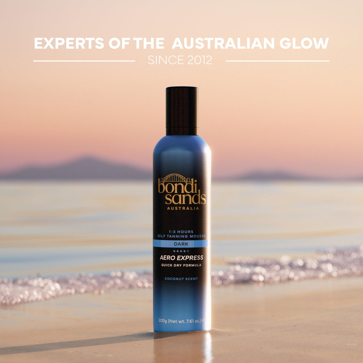 Bondi Sands Aero 1-Hour Express Self Tanning Foam | Lightweight, Coconut Tanning Foam Quickly Provides a Healthy, Flawless, Bronzed Glow | 7.61 fl oz/225 mL