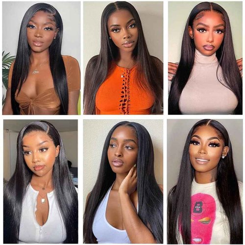Human Hair Bundles Brazilian Straight Human Hair 3 Bundles 100% Unprocessed Virgin Human Hair Straight Raw Quick Weave 18 20 22inch Deals Natural Black