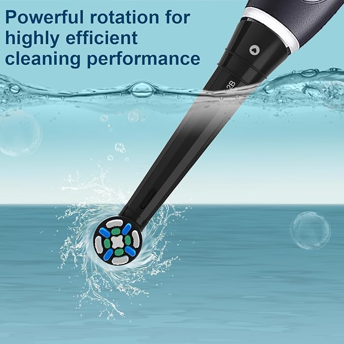 12PCS iO Replacement Heads Compatible with Oral B IO 2/3/4/5/6/7/8/9/10 Series Electric Toothbrush,Compatible with Oral B io Series Toothbrush Heads with Medium Bristles,Black