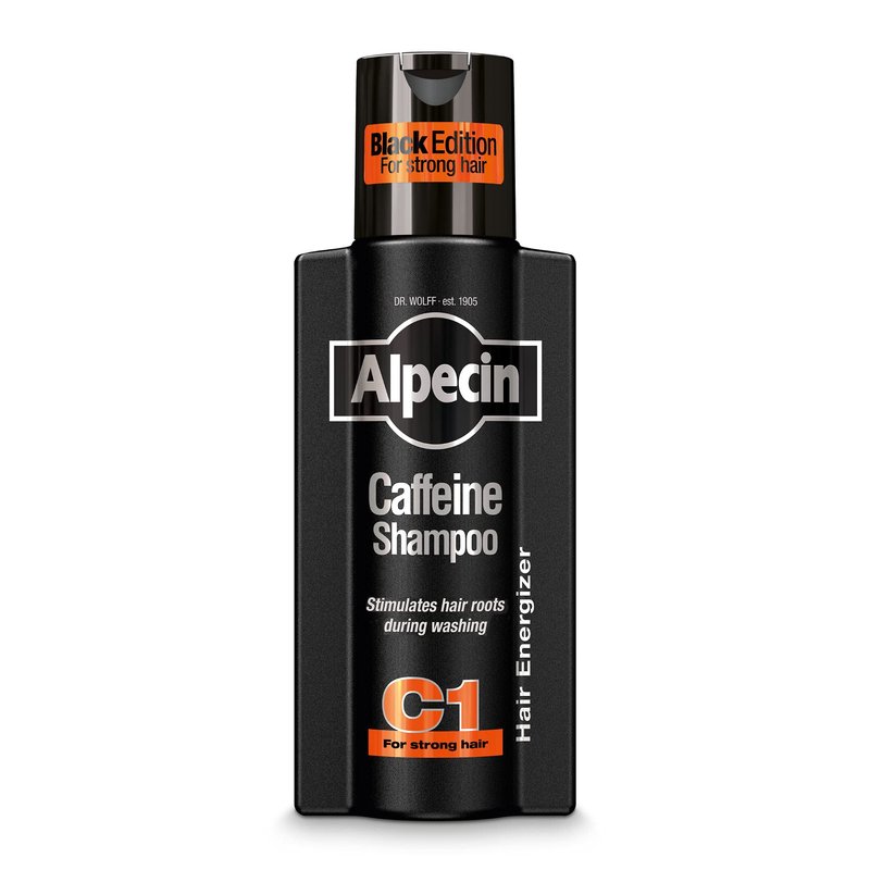 Alpecin Caffeine Shampoo C1 Black Edition with Bold Fragrance 8.45 oz I Hair Performance Enhancer Promotes Natural Hair Growth and Thickness I Energizes Scalp