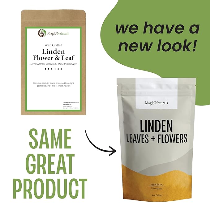 MagJo Naturals Linden Loose Leaf Tea Wild Harvest