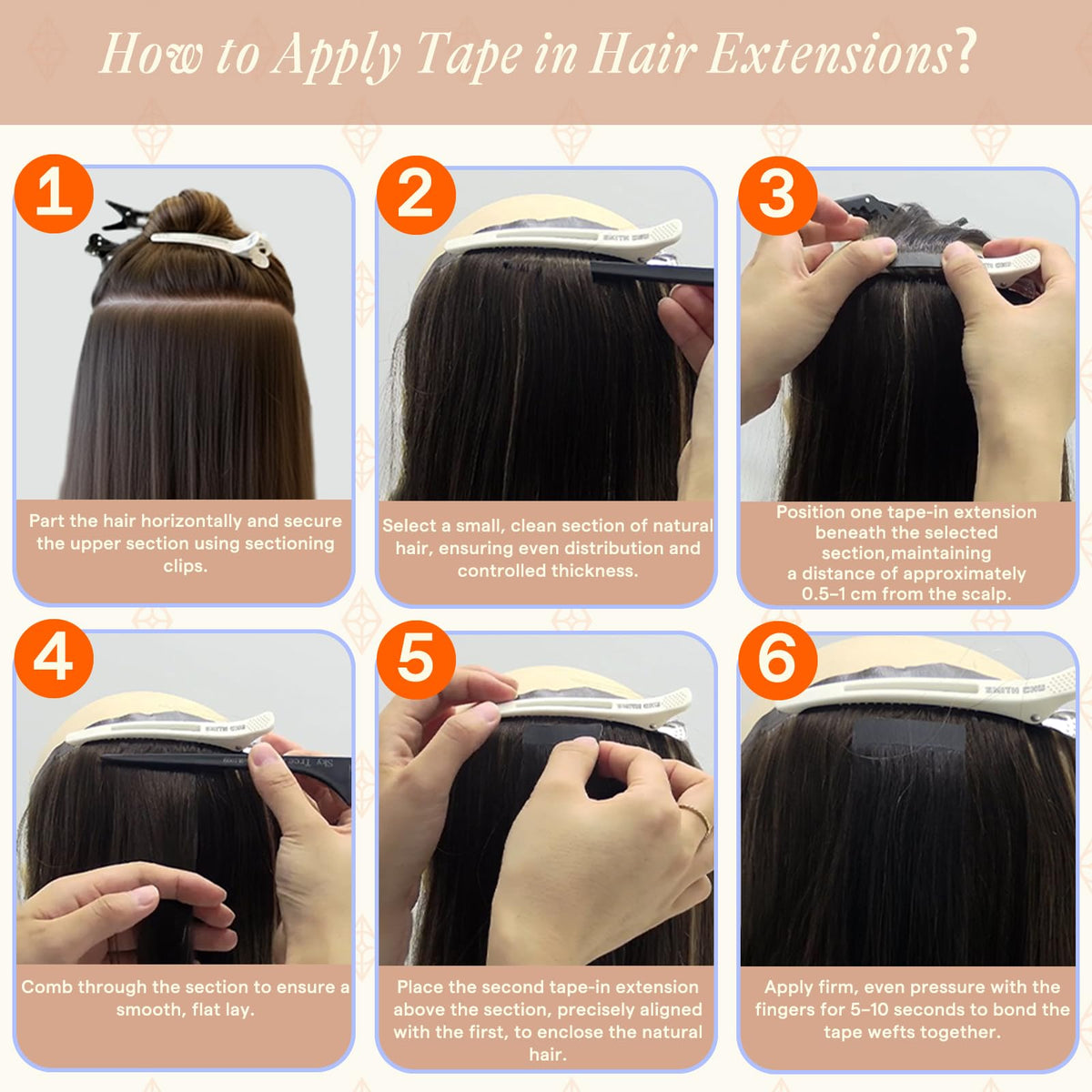 Full Shine Human Hair Extensions Tape in, Desert Blonde Mix 12 Inch