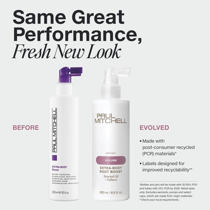 Paul Mitchell Extra-Body Root Boost Volumizing Spray, Targeted Lift, Adds Fullness, For Fine Hair, 16.9 fl oz