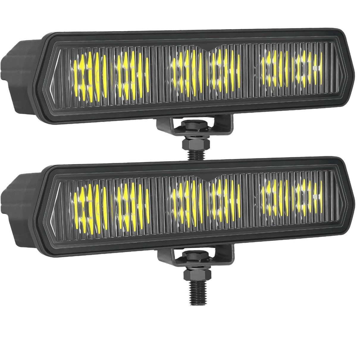 6 Inch LED Light Bar, SWATOW INDUSTRIES 6 CREE LED Pods Driving Flood Offroad Light Ditch Pod Lights Bumper Mounts Waterproof Fo