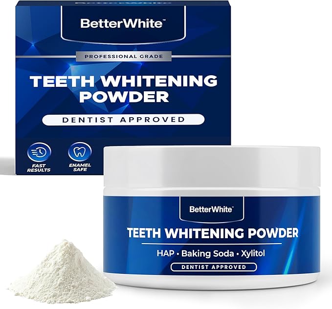 Teeth Whitening Powder - Hydroxyapatite, Remineralizing, Non-Sensitive Formula - Dentist-Approved Tooth Stain Remover & Polisher - Fluoride-Free (30 Grams)