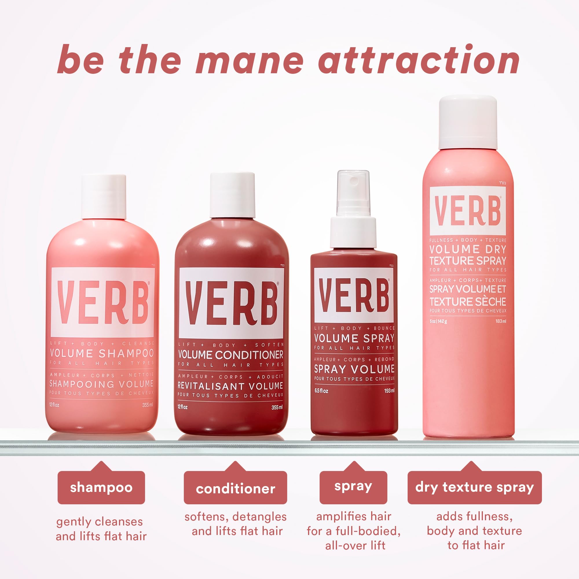 VERB Volume Conditioner 32 fl oz | Detangle + Weightless Lift for Flat Hair