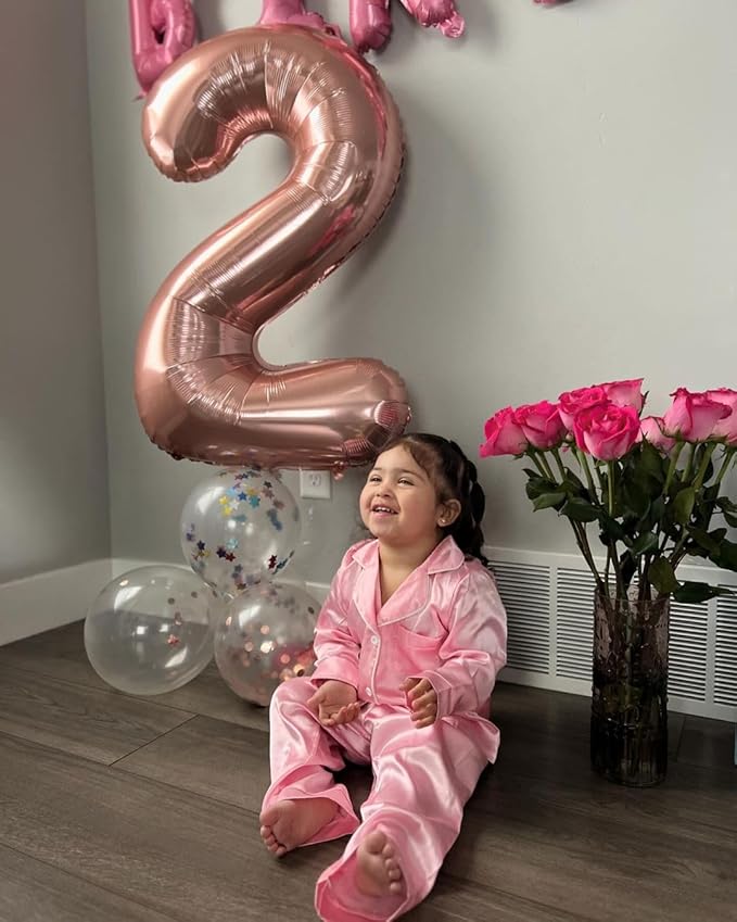 Rose Gold Number 0 Balloon 40 Inch, 0 Balloon Numberfor 10th 20th 30th 40th 50th 60th Birthday Decorations, Rose Gold Party Supplies for Men Women