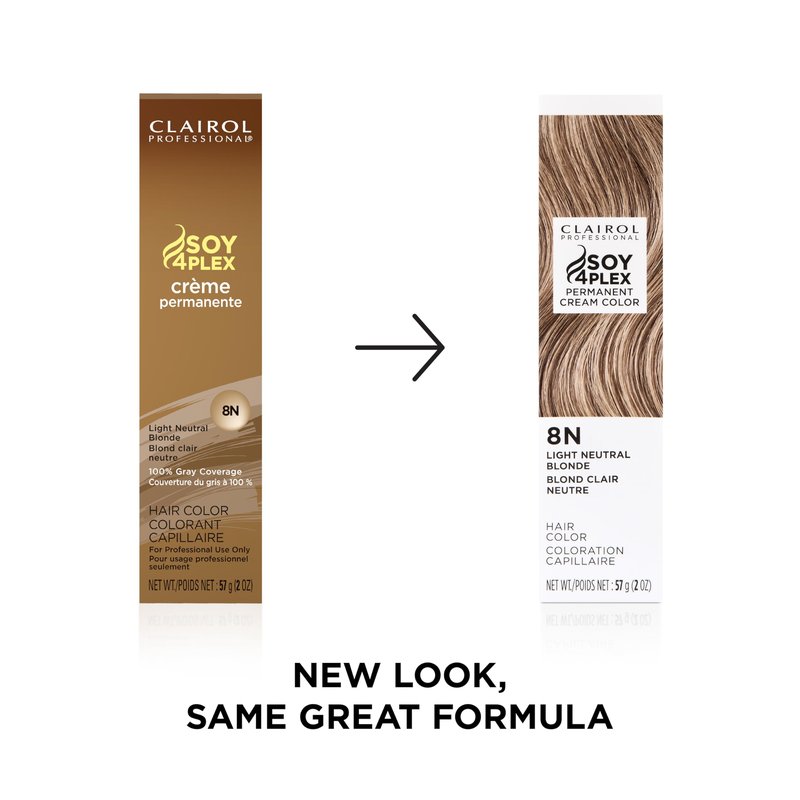 Clairol Professional Crème Permanente, 8n Light Neutral Blonde, 2 oz. - Packaging May Vary