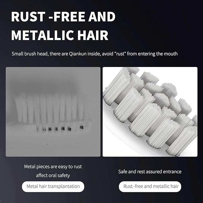 GTHUNDER Electric Rreplacement Toothbrush Heads Suitable for Oclean.with Hygienic Caps,Vacuum-Packed.Fits Adapted for All Oclean Models x pro Elite, X, X Pro,Flow,F1,Air 2-4Pcs(Grey)