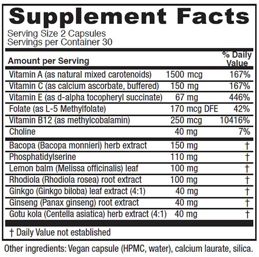 Vitanica, MindBlend, Brain Support, Vegan, 60 Capsules