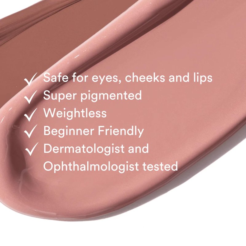 GEN SEE Mixed Media Matte Liquid Eyeshadow, Linen – Weightless Long Lasting Matte Eye Color, High Pigment Multi-Use Makeup for Eyes Cheeks Lips, Vegan Cruelty-Free, Made in Italy