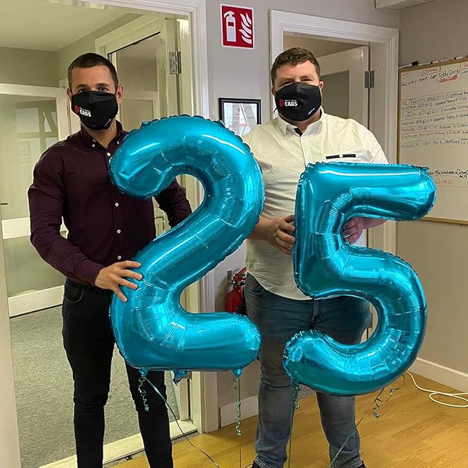 Light Blue Number 5 Balloon 40 Inch, 5 Balloon Number, 5th Birthday Decorations, Light Blue Party Supplies for Boys Girls