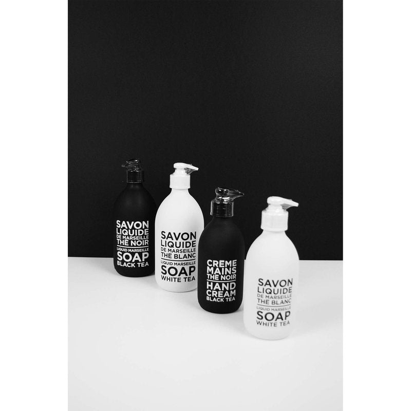 Compagnie de Provence Savon de Marseille Extra Pure Liquid Soap - Black Tea - 16.7 Fl Oz Glass Pump Bottle