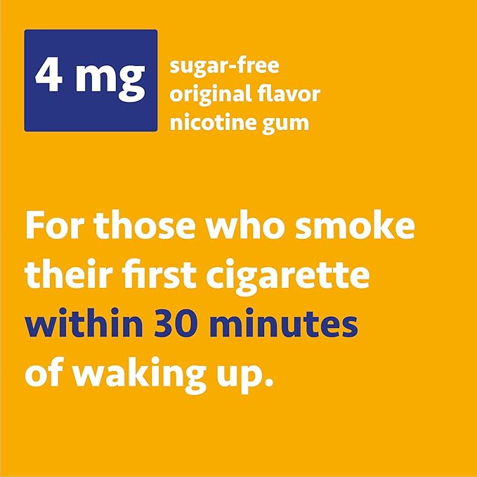 Wellness Basics Nicotine Gum 4mg | Stop-Smoking Aid | Fruit Flavor | 160 Count | Reduces Cravings & Withdrawal Symptoms