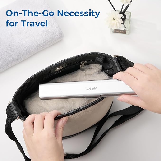 Aluminum Toothbrush Travel Case with 2 Soft Bristle Toothbrushes, Portable Complete Toothbrush Travel Kit, Toothbrush Holder for Bathroom, Camping, Business Trip