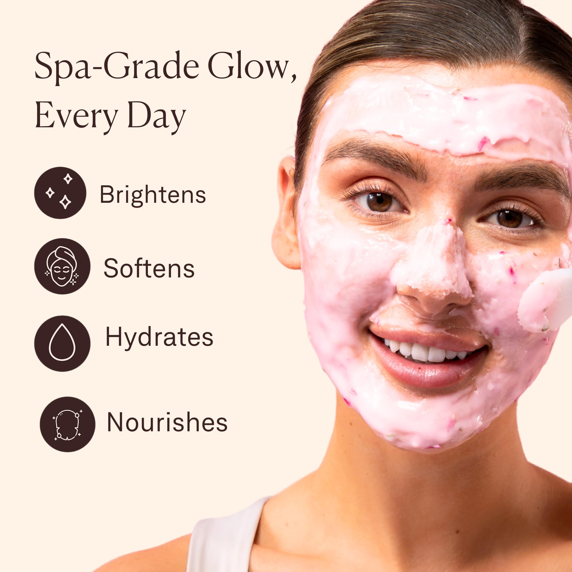 Jelly Mask for Facials - 24 Flavors Hydrating & Brightening Jelly Face Masks | Free Jade Roller & Spatula | Bulgarian Rose, Lavender, Hyaluronic Acid, 24K Gold face mask skin care |Vajacial Jelly Mask