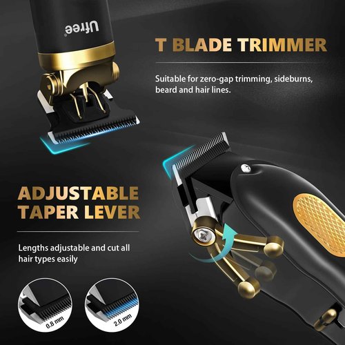 Ufree 3-Speed Electric Shavers for Bald Men, Close Shave Head Shavers with Double Foil, Professional Clippers and Trimmers Set, Cordless Clippers for Hair Cutting
