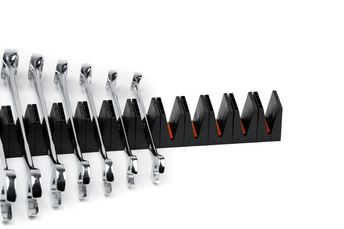 ToolBox Widget Wrench Organizer Pro Series 4.0 – Magnetic Wrench Holders for Tool Drawer – Modular Toolbox Organizer System – Tool Storage for Professional & DIY Mechanics - 4 Pack, 48 Holders