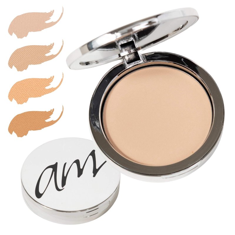 Advanced Mineral Makeup 4-in-1 Pressed Foundation Powder with Natural SPF, Concealer & Finishing for Medium to Full Coverage Foundation, Mineral-Based (Taylor, .35 oz)