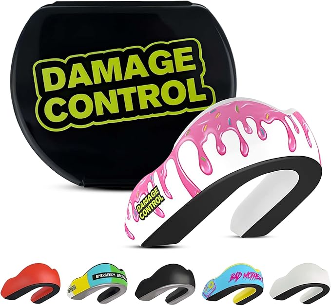DAMAGE CONTROL Extreme Impact Mouth Guard – Sports Mouthguard for Boxing, MMA, BJJ, Hockey, Rugby, Lacrosse, & More – Mouthpiece for Teeth & Jaw Protection (Adult, Cold Drip)