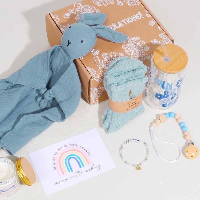 PANYUXUT Boy Mom Gifts for New Moms, New Mommy Essentials, Pregnancy Gifts for Expecting Mama for First Time, Moms Care Package After Baby (Boy Mama)