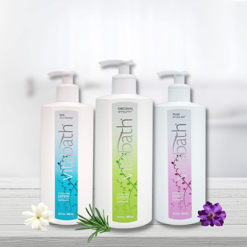 Vitabath Original Spring Green Moisturizing Body Lotion Replenishing Botanicals, Aloe & Shea Butter Deeply Hydrate Dry Skin Revive For Women & Men - Cruelty-Free, Paraben-Free - 20 oz