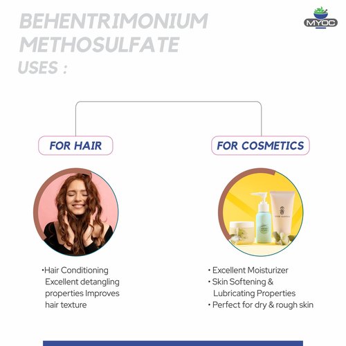 MYOC BTMS (Behentrimonium Methosulfate)- 15.97 oz, Pure Cosmetic Grade Raw Material Conditioning Emulsifier for DIY Creams, Lotions, Shampoo & Conditioner- Pack of 2