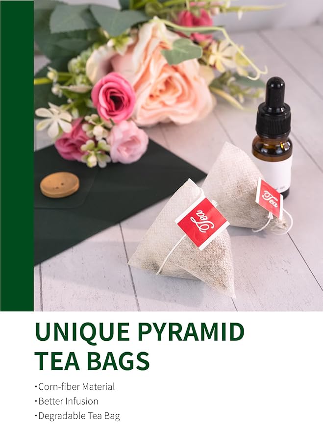 TeeLux Yerba Mate Tea Bags, 3g/bag, Unsmoked Yerba Mate Tea, Rich in Antioxidant, Hot & Iced Tea, 50 Count