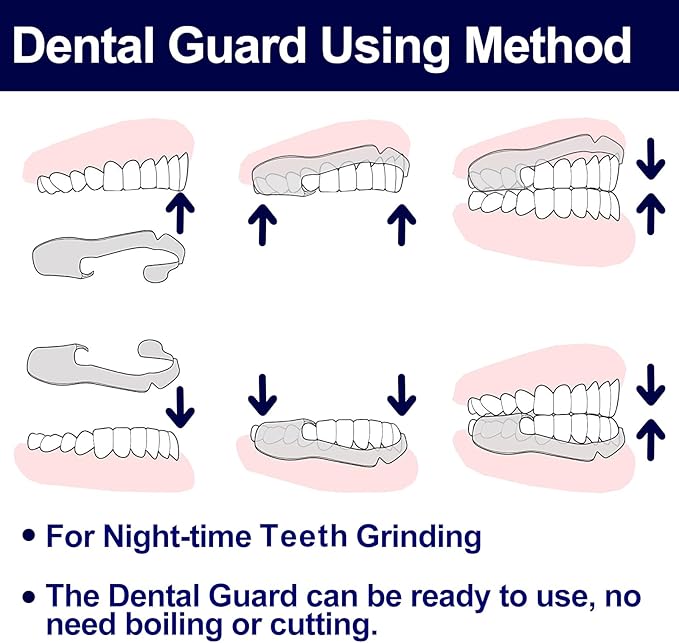 Mouth Guard Teeth Nighttime Protection 16 Count Mouth Guard for Grinding & Clenching Teeth with Hygiene Case | BPA Free Ready to Wear, Sleep Well, Disposable, One Size Fits All