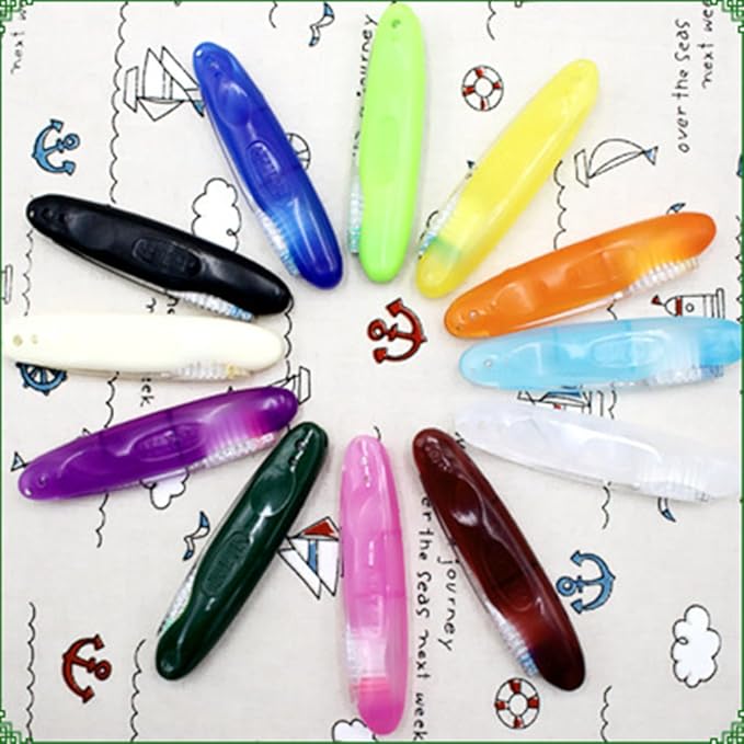 1pc Foldable Soft Hair Portable Toothbrush Travel Camping Hiking Outdoor Toothbrush
