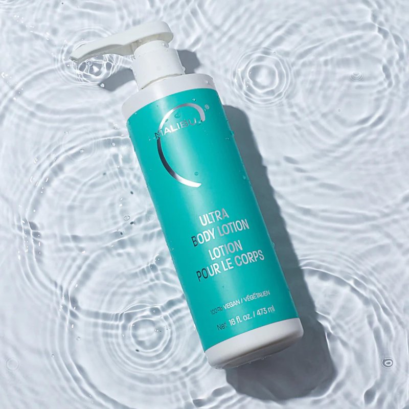 Malibu C Ultra Body Lotion - Hydrating Lotion for Extremely Dry Skin - Delivers Weightless Moisture & Radiant Glow - Safe for All Skin Types (16 fl oz)