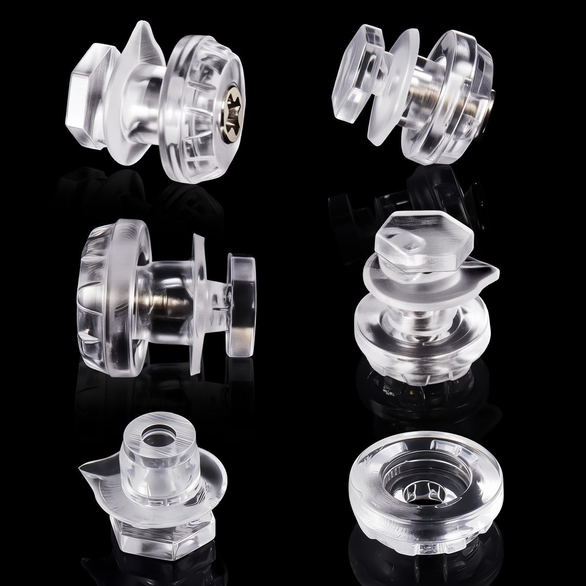 Beeveer 3 Pairs Universal Anti Fog Insert Pin for Motorcycle Helmet Pinlock Pins Insert for Helmet Lenses, Applicable When the L