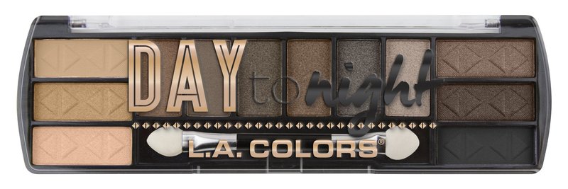 L.A. COLORS Day To Night 12 Color Eyeshadow Palette, Daylight, 0.28 Oz (Pack of 4)